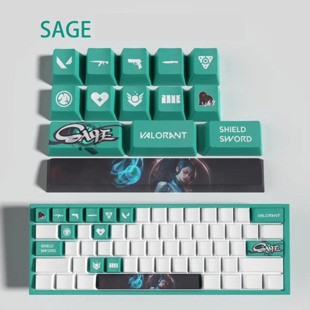 Valorant Agent Themed Keycaps l Valorant Gifts for Friends l Valorant Gifts IRL l - The Night Market