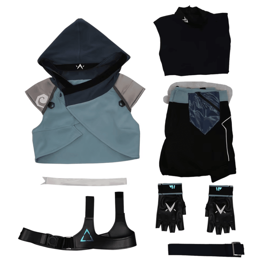 Valorant Jett Cosplay Set l Real-Life Jett Outfit l Valorant Cosplay Gear for Fans - The Night Market