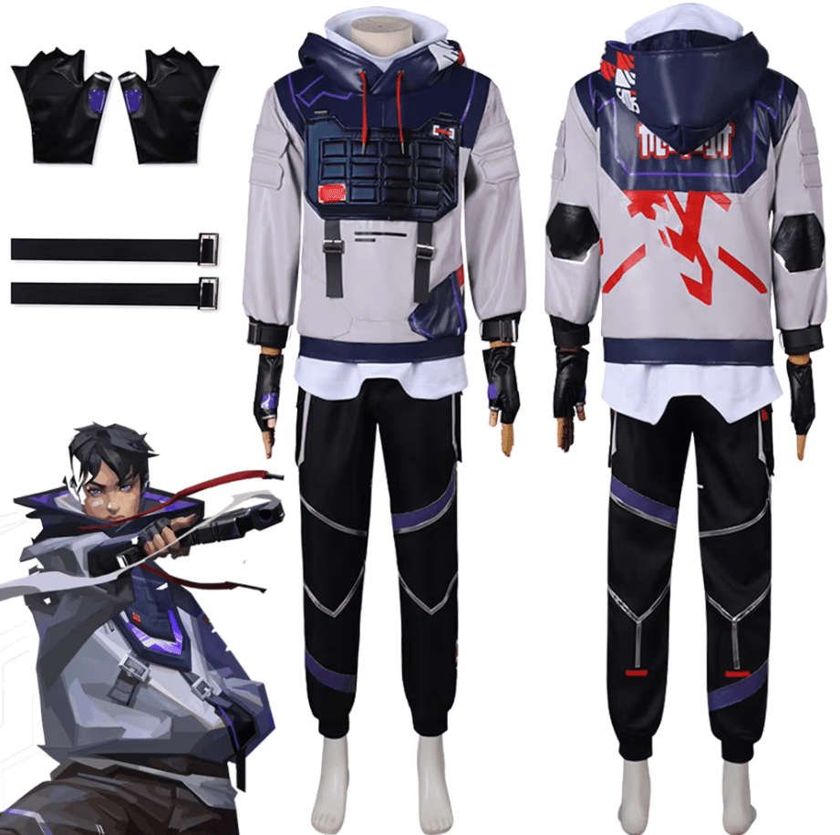 Valorant ISO Cosplay Set l Real-Life ISO Outfit l Valorant Cosplay Gear for Fans - The Night Market