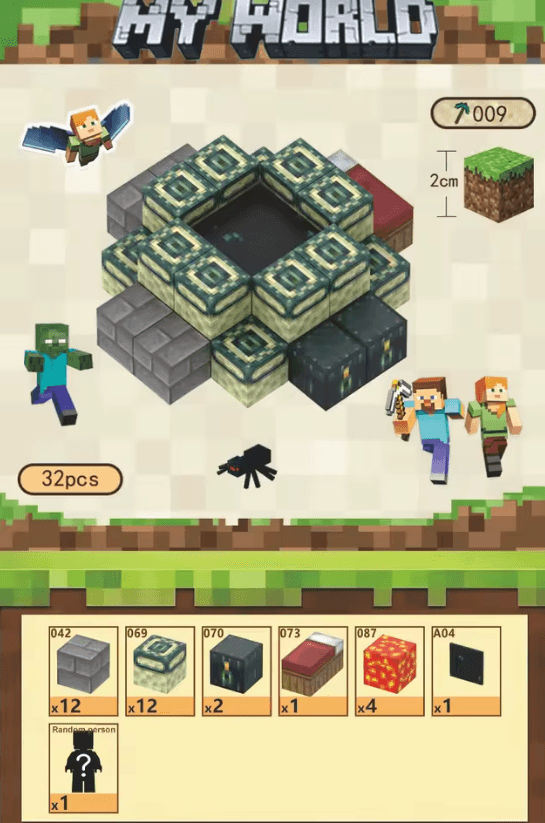 Minecraft End Portal Set | Stronghold Gateway to The End - The Night Market