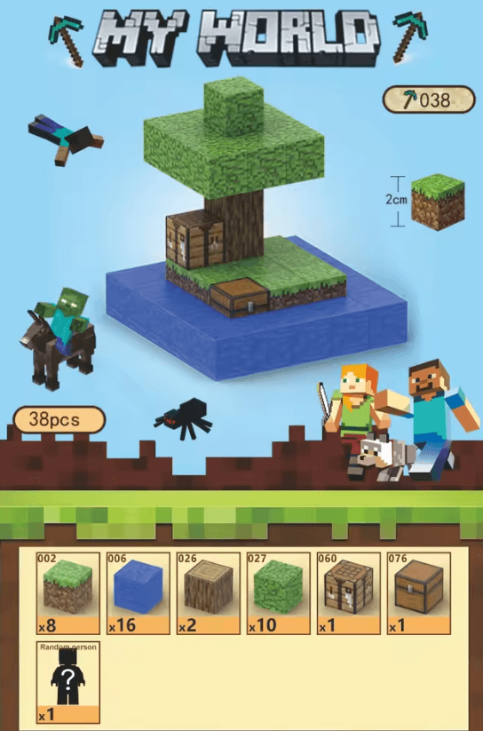 Minecraft Floating Survival Island | Treehouse with Crafting Table Lamp & Chests - The Night Market