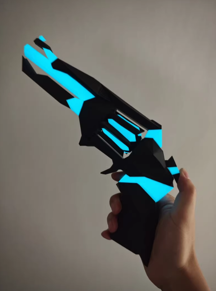 LED Blue Singularity Sheriff Replica | Valorant Sheriff Skin In Real Life