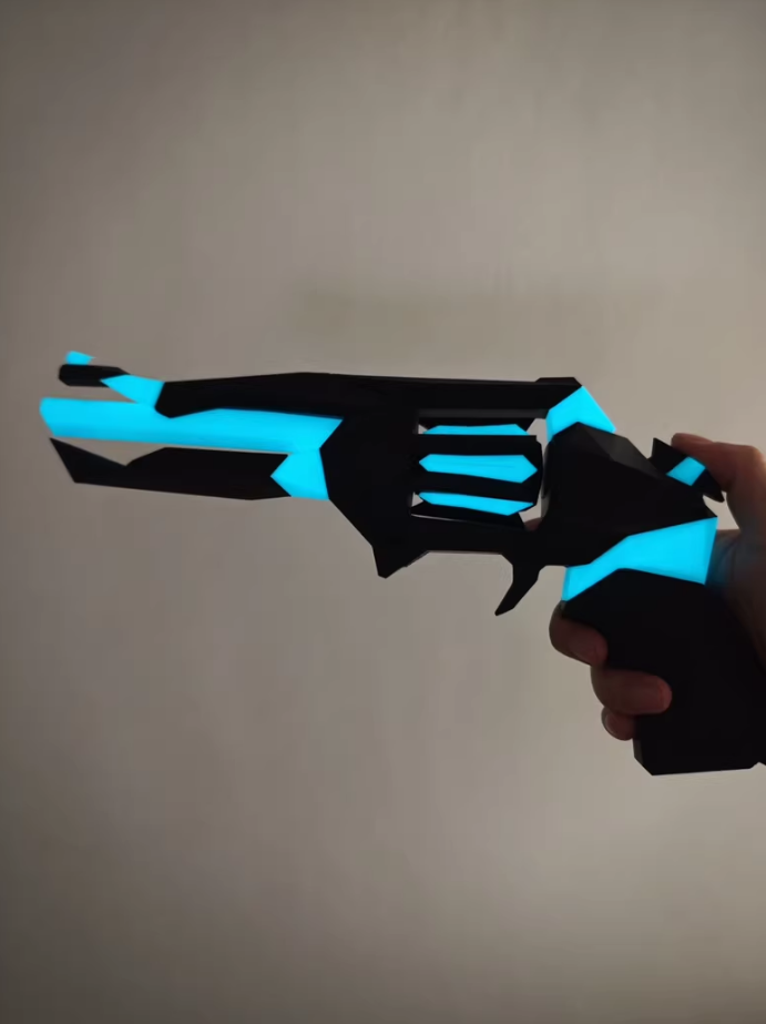 LED Blue Singularity Sheriff Replica | Valorant Sheriff Skin In Real Life