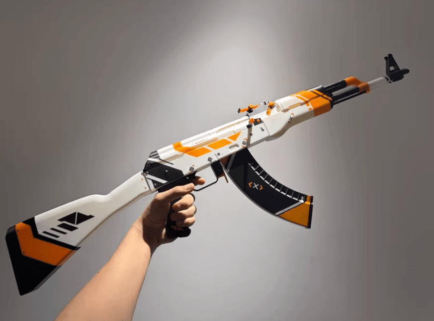 CS2 Ak-47 Asiimov Replica | High-Quality Collectible Gun Prop - The Night Market