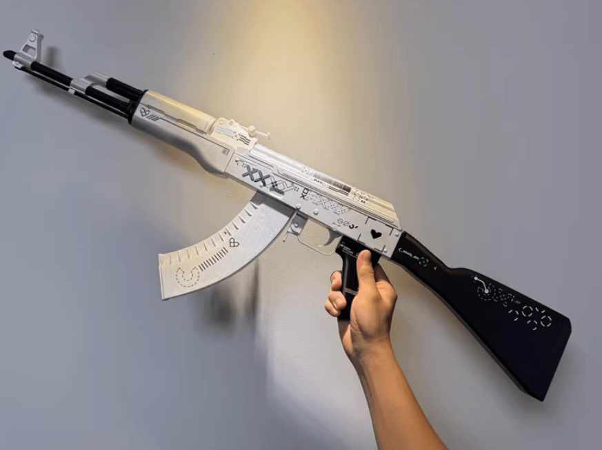 CS2 Printstream AK-47 IRL | Counter-Strike Collectible Gun Prop - The Night Market