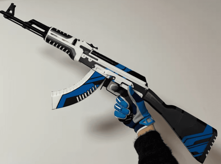 🔵 AK-47 | Ice Coaled Replica Display (CS2 Inspired Prop) - The Night Market