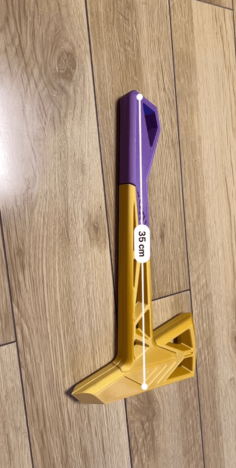 ⚔️ Valorant Prime Axe Replica | Yellow & Purple Melee Skin Prop - The Night Market