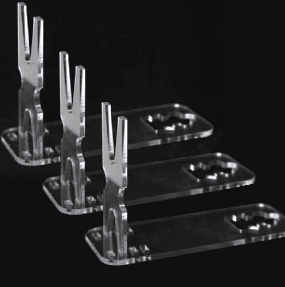 1/3/5PCS Acrylic Clear Pistol Rack Gun Display Stand l Adjustable Valorant-Inspired Storage for Handgun Replicas - The Night Market
