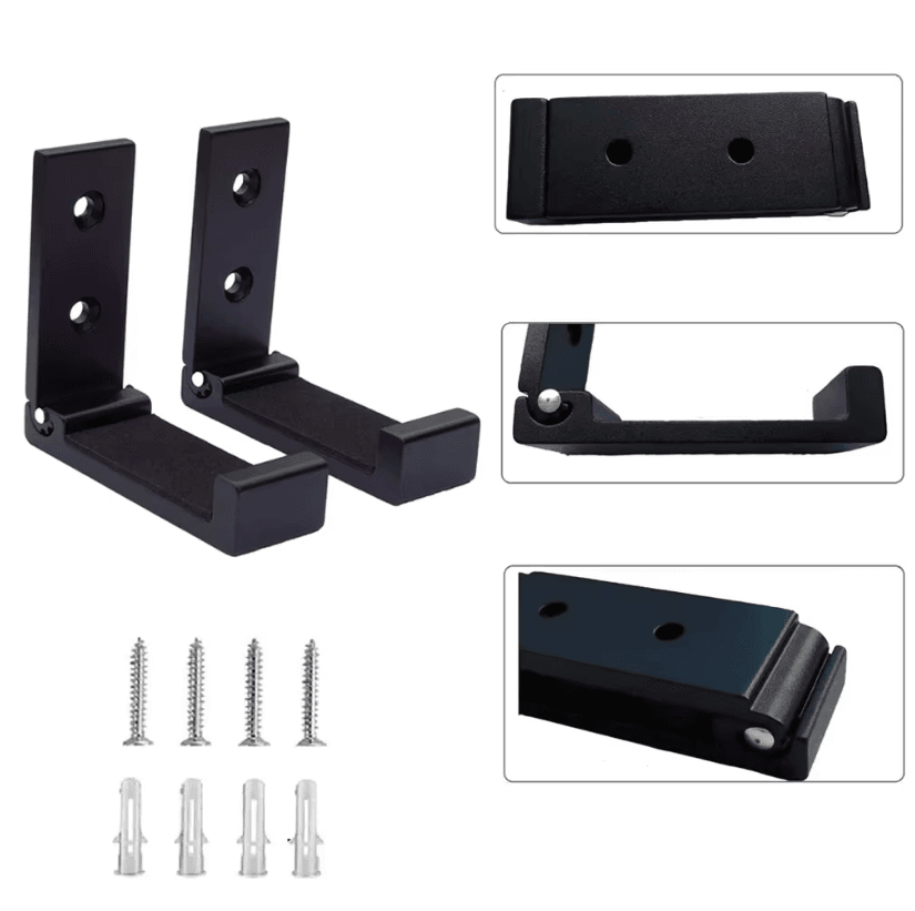 2PCS Foldable Indoor Gun Racks l Wall Mount Gun Hangers with Padding for Valorant Prop Guns - The Night Market