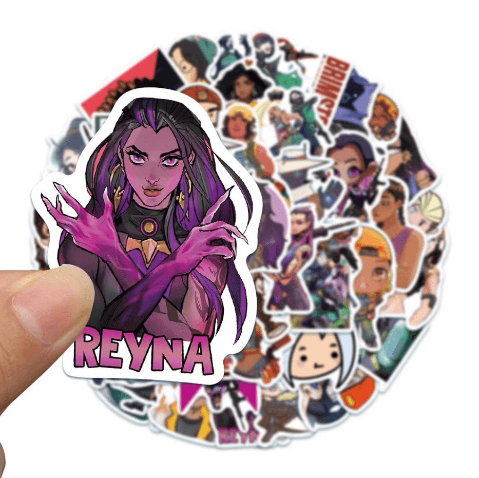 Mystery Valorant Agent Sticker Pack – 50+ Random Stickers Inspired by All Agents🎯 - The Night Market