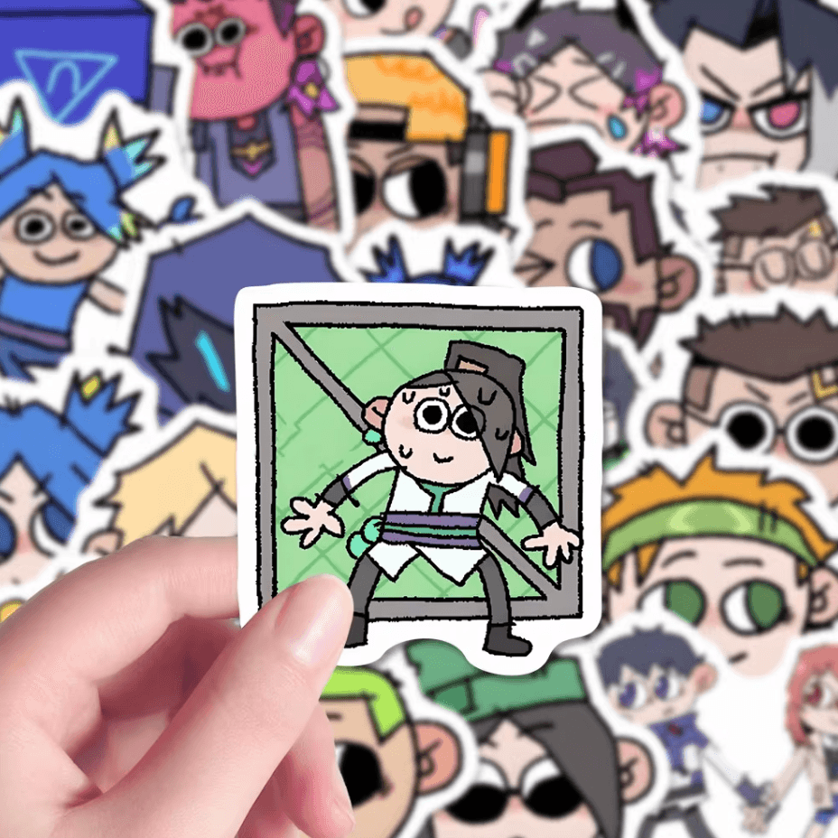 Mystery Valorant Agent Sticker Pack – 50+ Random Stickers Inspired by All Agents🎯 - The Night Market