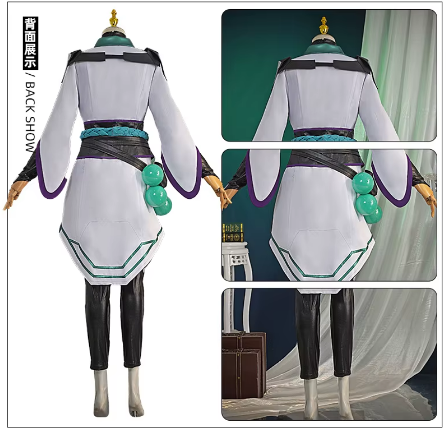 Sage Cosplay Outfit with Wing Accessory | Valorant Agent Costume IRL