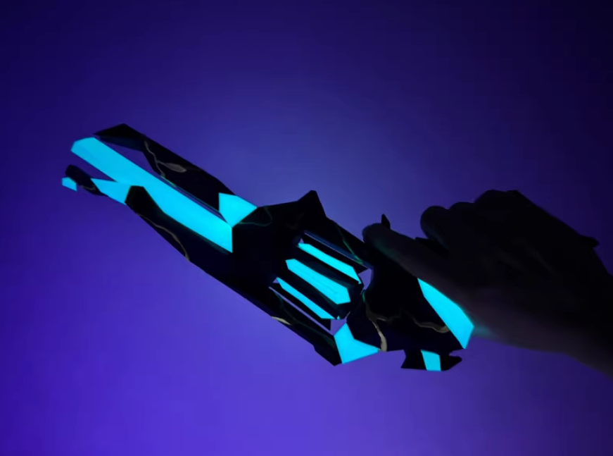 LED Blue Singularity Sheriff Replica | Valorant Sheriff Skin In Real Life