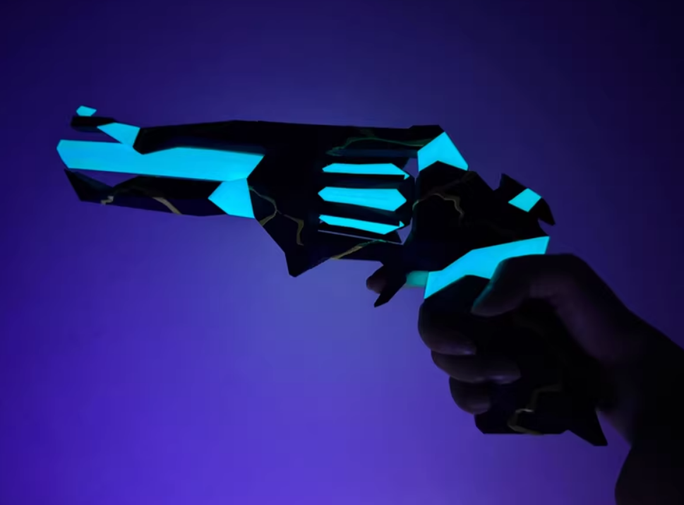 LED Blue Singularity Sheriff Replica | Valorant Sheriff Skin In Real Life