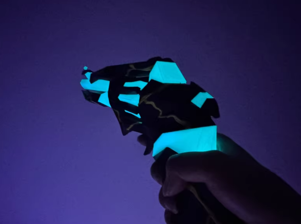 LED Blue Singularity Sheriff Replica | Valorant Sheriff Skin In Real Life