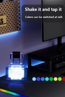 Minecraft Medicine Bottle LED Light – Pixel Potion Lamp for Gamers, Desk Decor & Collectors