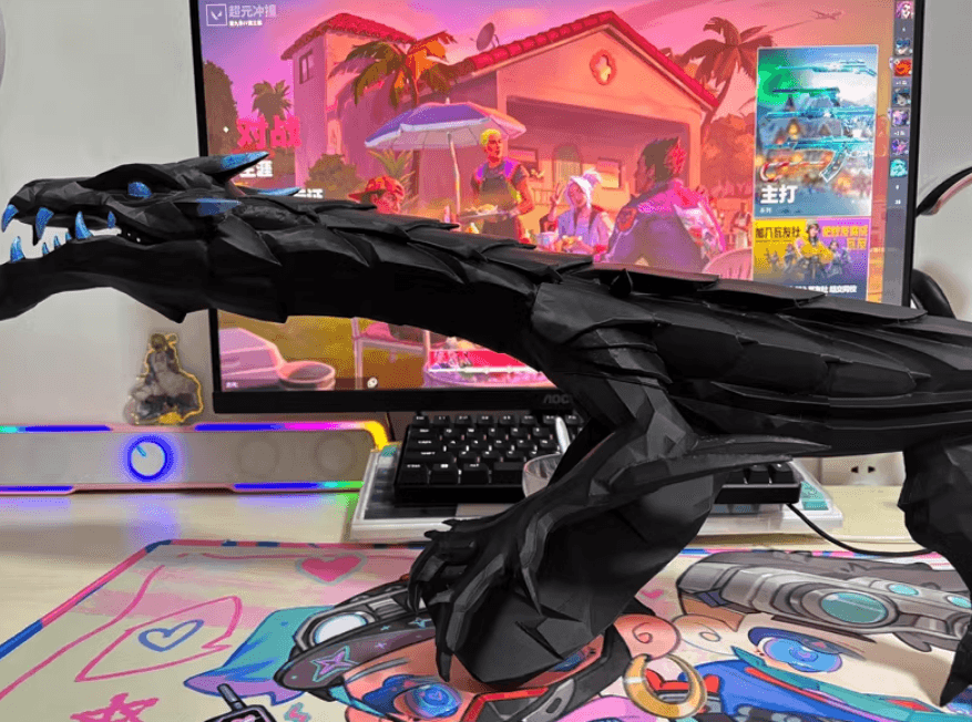 Enderflame Dragon Vandal IRL | Valorant Vandal Skin Prop | Gaming Collectible - The Night Market