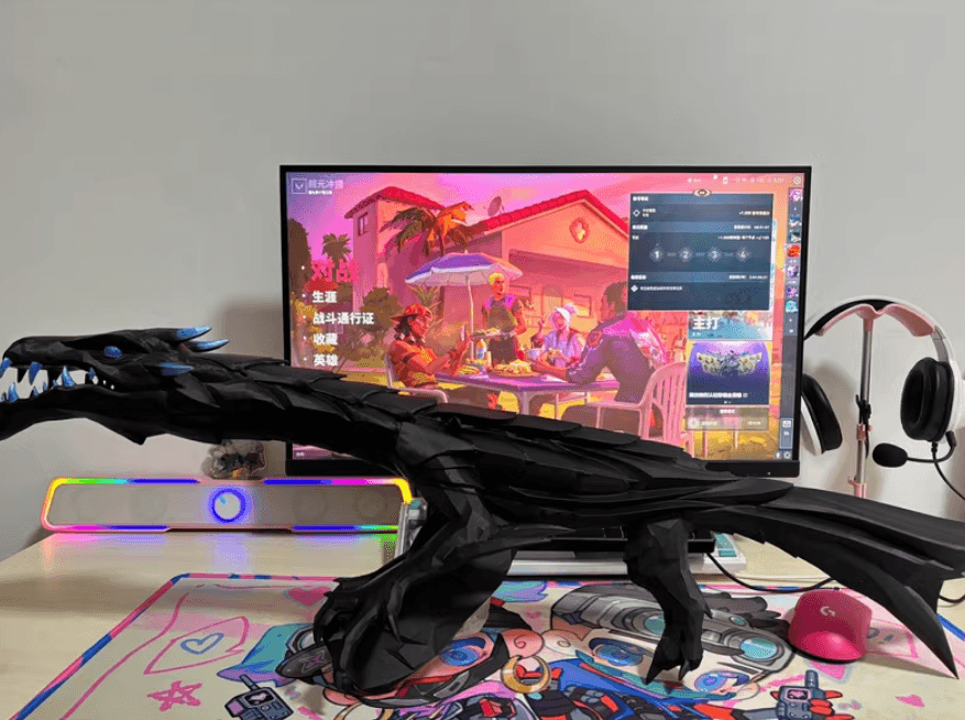 Enderflame Dragon Vandal IRL | Valorant Vandal Skin Prop | Gaming Collectible - The Night Market