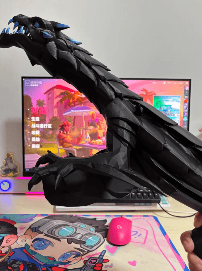 Enderflame Dragon Vandal IRL | Valorant Vandal Skin Prop | Gaming Collectible - The Night Market