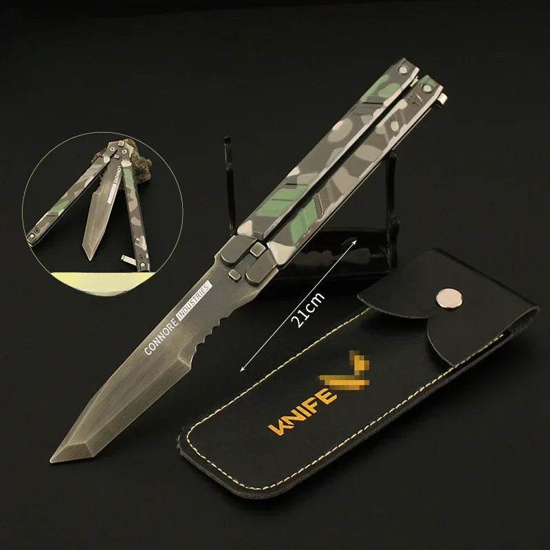 Recon Butterfly Knife l Valorant Balisong Gift for Valorant Lovers l - The Night Market