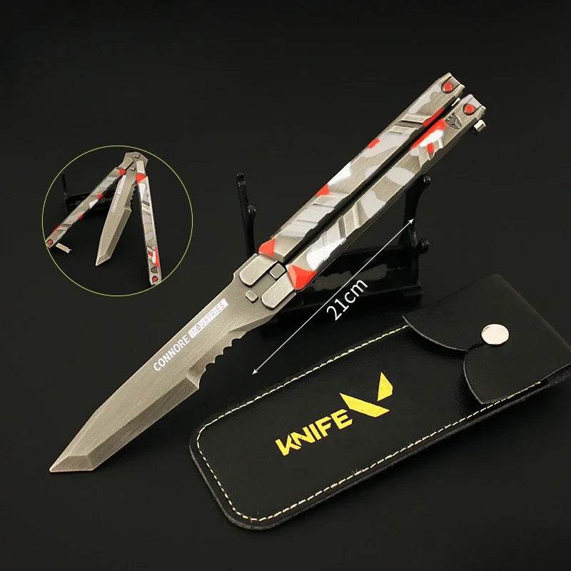 Recon Butterfly Knife l Valorant Balisong Gift for Valorant Lovers l - The Night Market