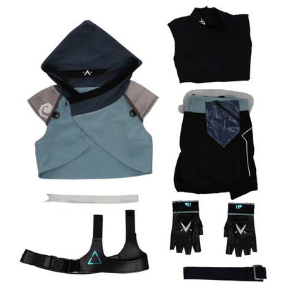 Valorant Jett Cosplay Set l Real-Life Jett Outfit l Valorant Cosplay Gear for Fans