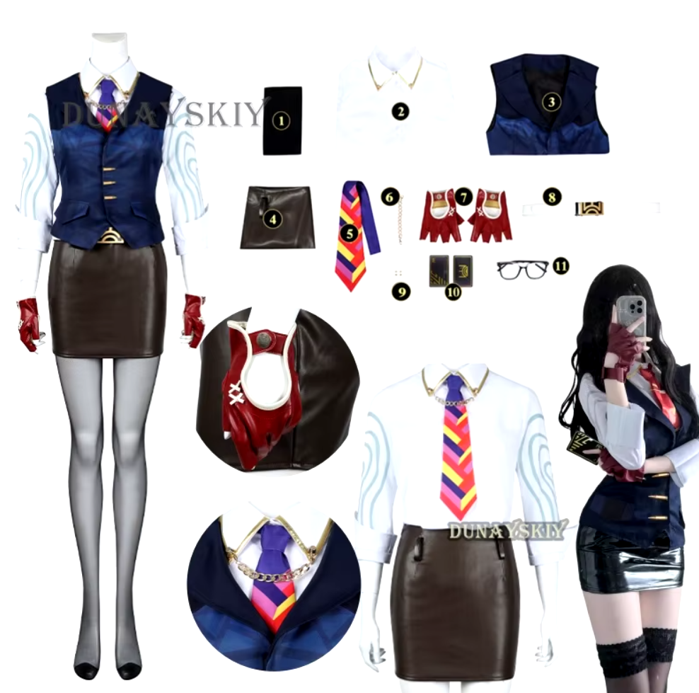 Valorant Chamber Cosplay Set l Real-Life Chamber Outfit l Valorant Cosplay Gear for Fans