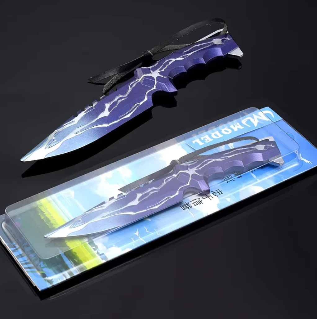 LED Valorant Smite Knife l Real-Life Valorant Weapon Prop l Gaming Decor for Fans