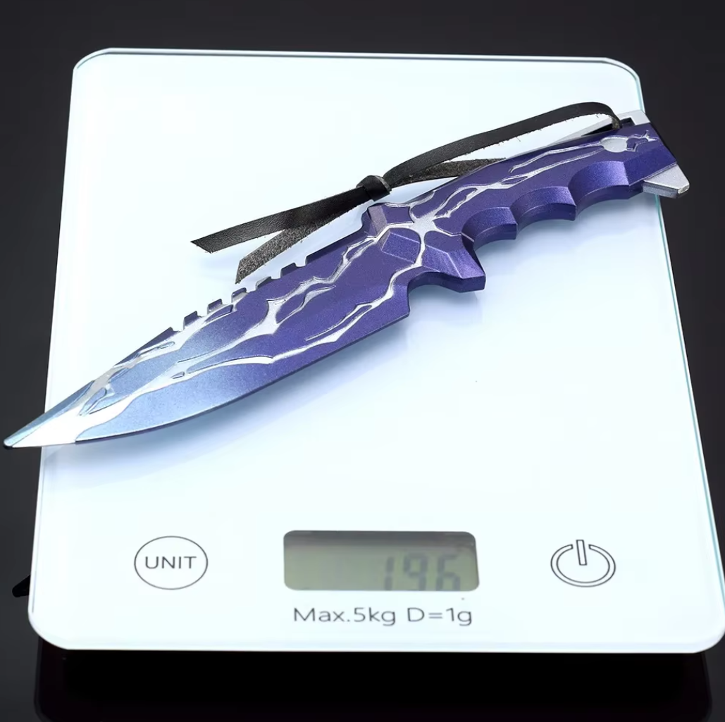 LED Valorant Smite Knife l Real-Life Valorant Weapon Prop l Gaming Decor for Fans