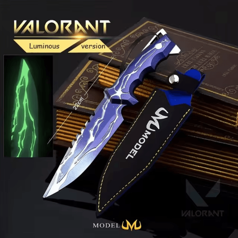 LED Valorant Smite Knife l Real-Life Valorant Weapon Prop l Gaming Decor for Fans - The Night Market