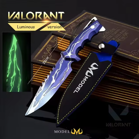 LED Valorant Smite Knife l Real-Life Valorant Weapon Prop l Gaming Decor for Fans