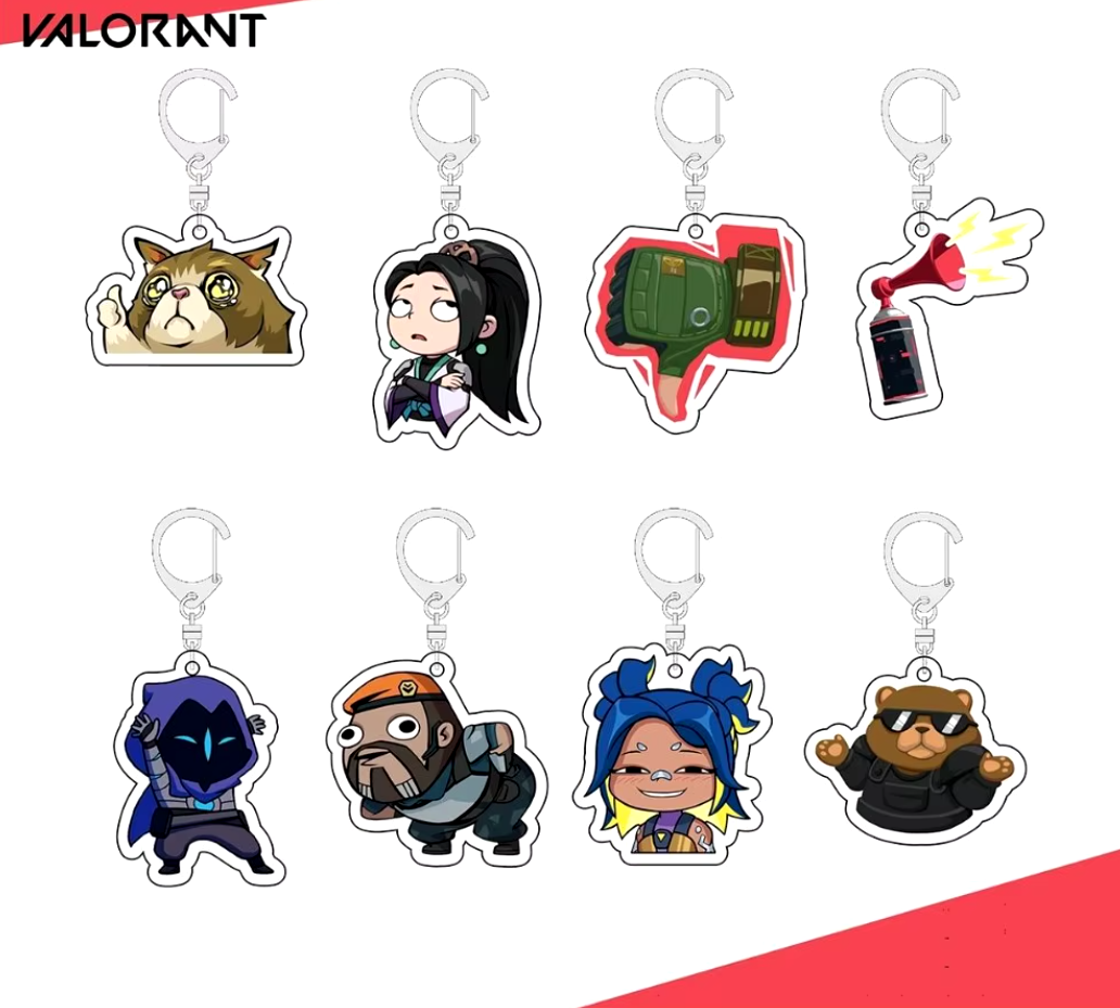 Valorant Spray Keychains