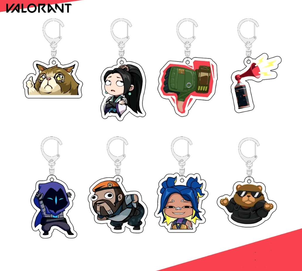 Valorant Spray Keychains - The Night Market
