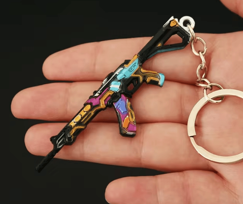 Glitchpop Vandal Keychain l Valorant-Inspired Accessory l Gaming Collectible Gift - The Night Market