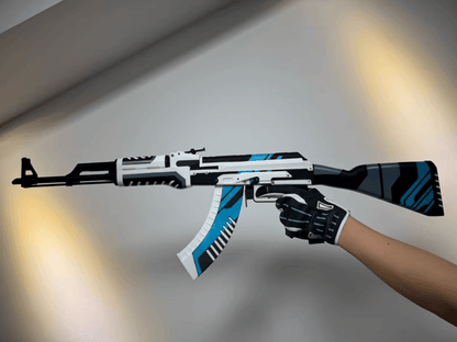 🔵 AK-47 | Ice Coaled Replica Display (CS2 Inspired Prop) - The Night Market