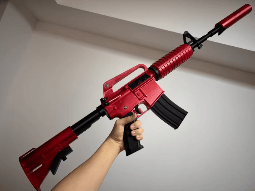 CS2 Redline M4 IRL | Counter-Strike Collectible Gun Prop – The Night Market