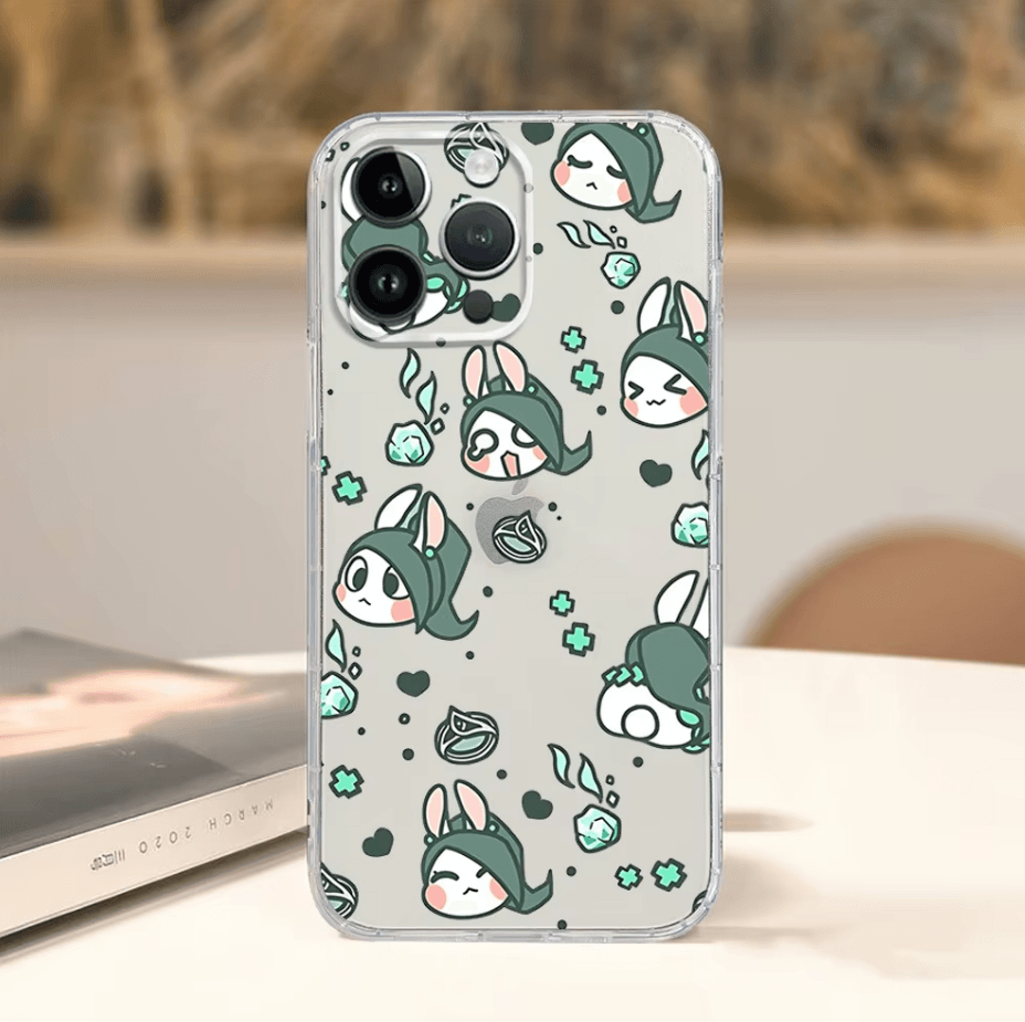 Minimalist Valorant Agent Phone Case | Clear Chibi Art Cover - The Night Market