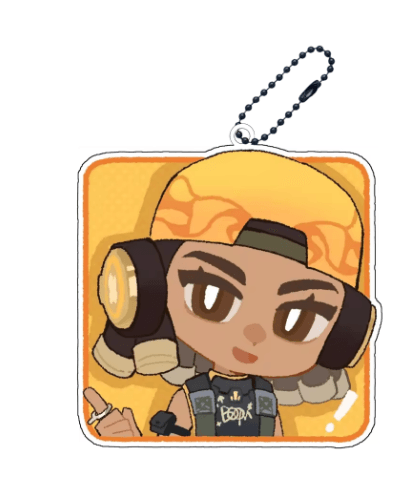 Valorant Acrylic Keychain – Agent Pendant - The Night Market