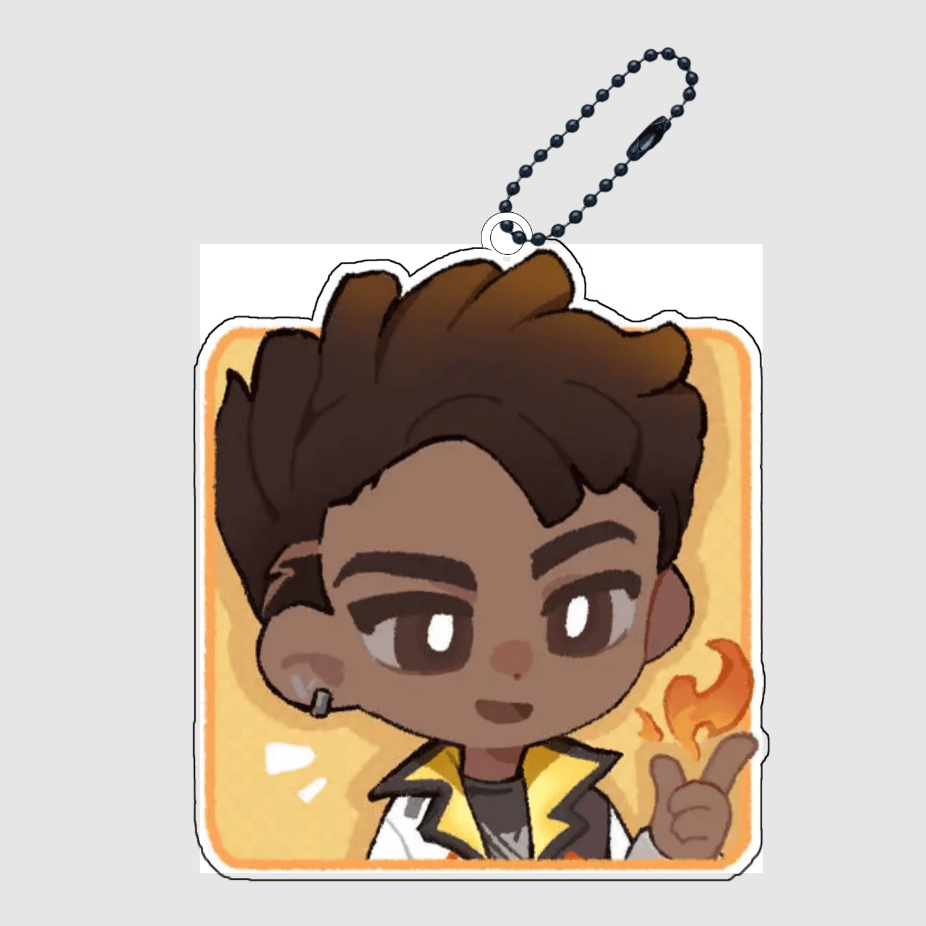 Valorant Acrylic Keychain – Agent Pendant - The Night Market