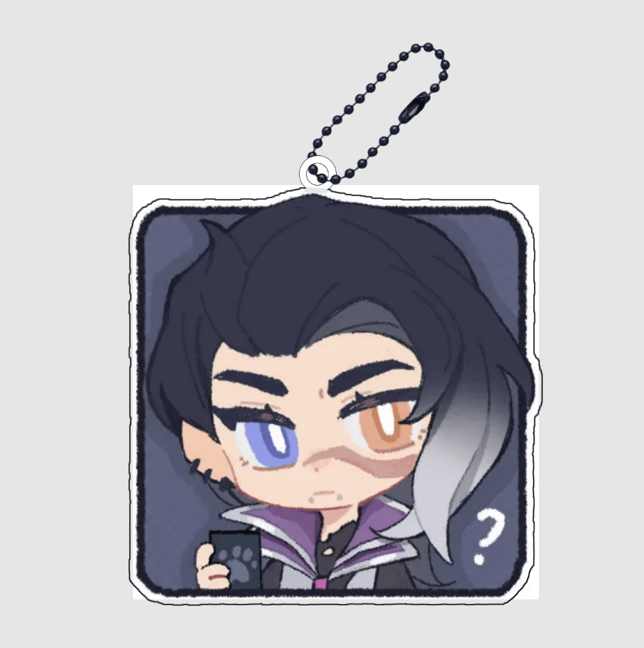 Valorant Acrylic Keychain – Agent Pendant - The Night Market