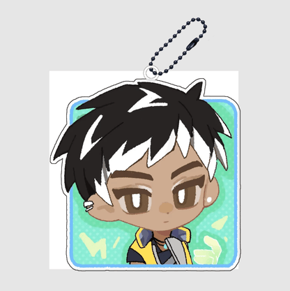 Valorant Acrylic Keychain – Agent Pendant - The Night Market