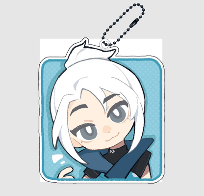 Valorant Acrylic Keychain – Agent Pendant - The Night Market