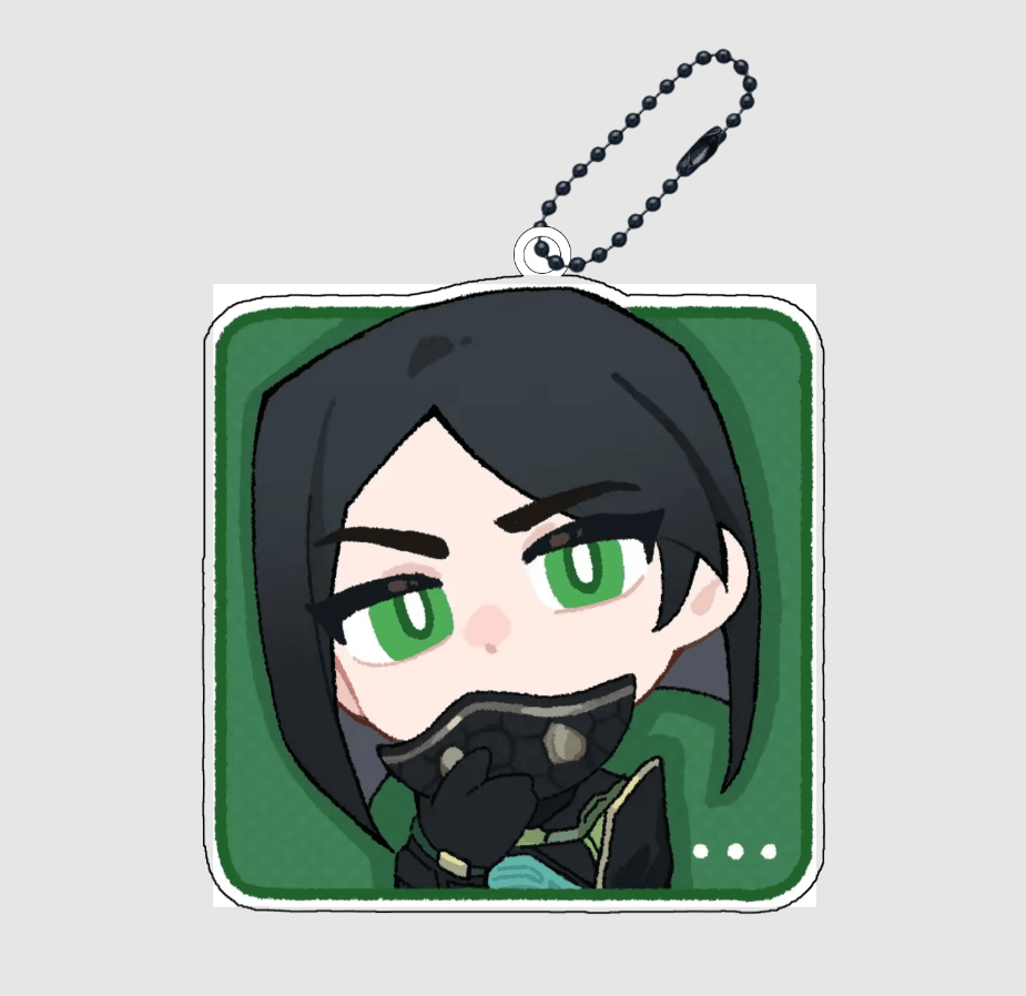 Valorant Acrylic Keychain – Agent Pendant - The Night Market