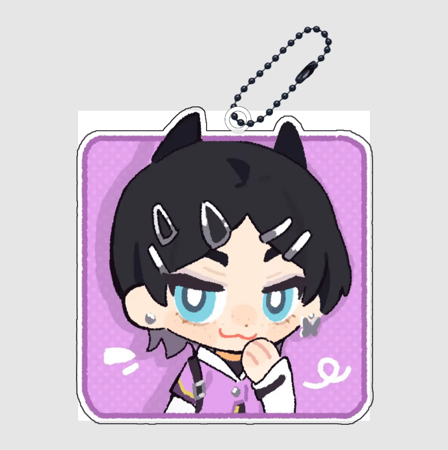 Valorant Acrylic Keychain – Agent Pendant - The Night Market
