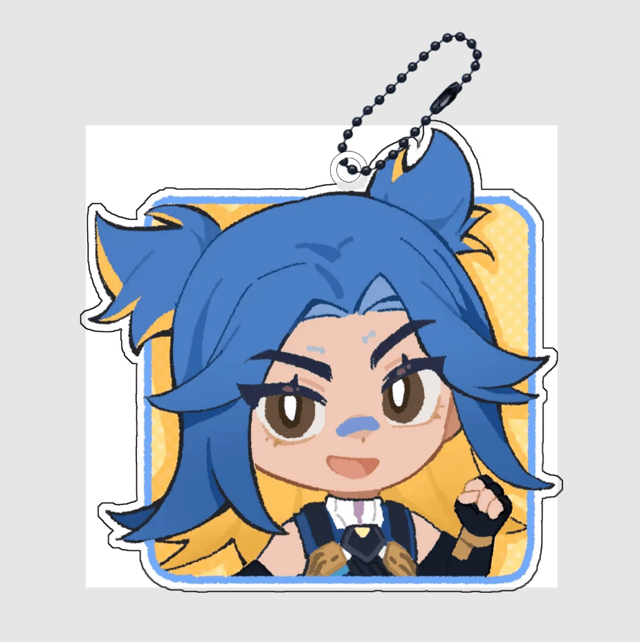 Valorant Acrylic Keychain – Agent Pendant - The Night Market
