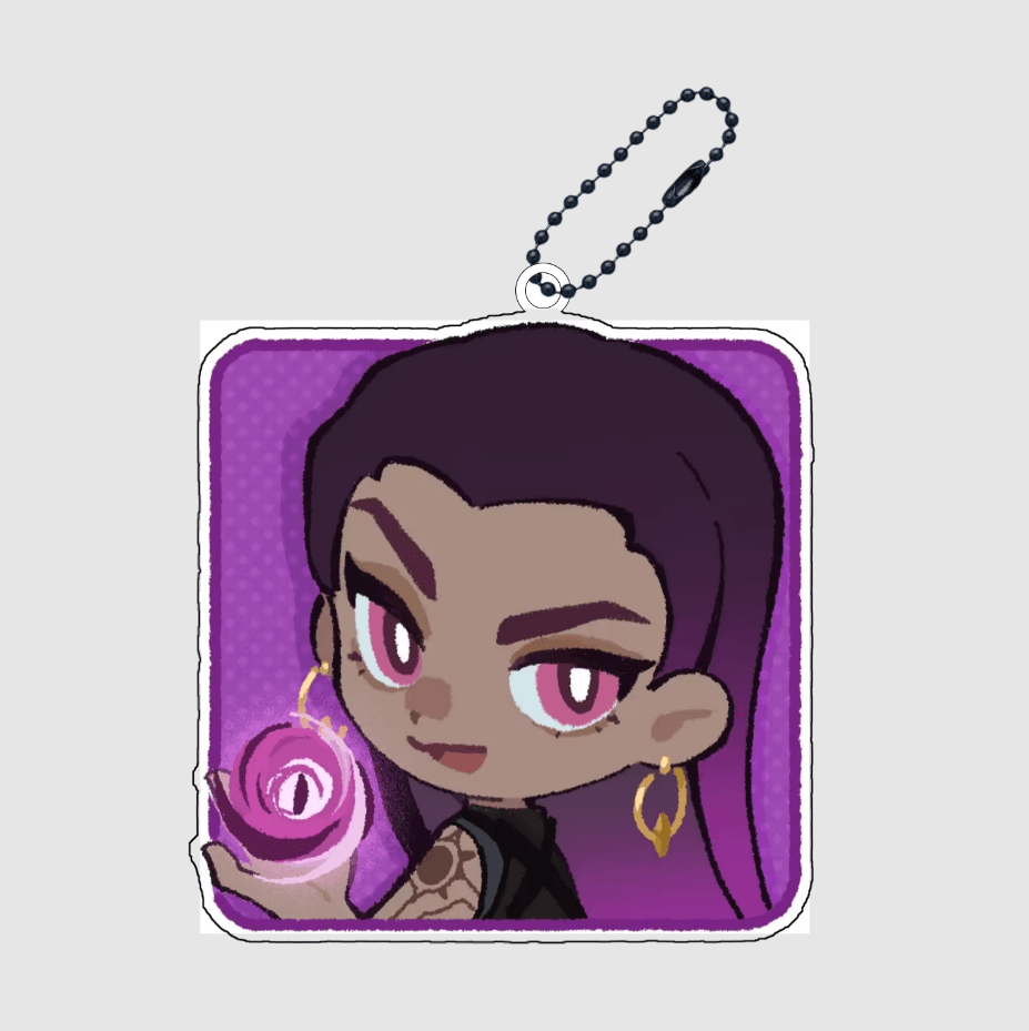 Valorant Acrylic Keychain – Agent Pendant - The Night Market