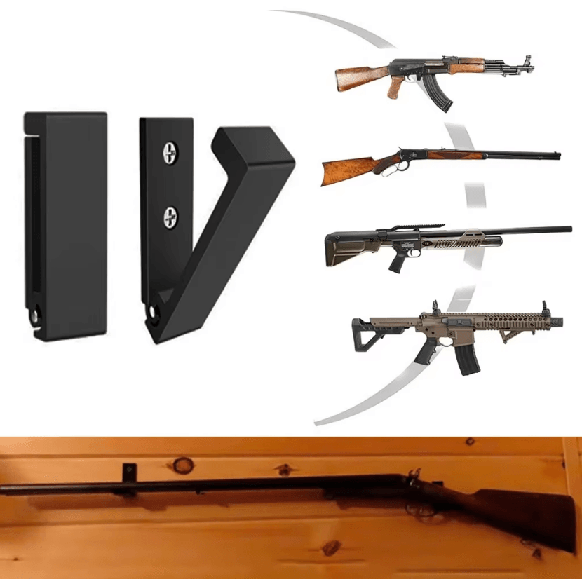 2PCS Foldable Indoor Gun Racks l Wall Mount Gun Hangers with Padding for Valorant Prop Guns - The Night Market