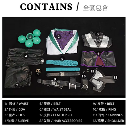 Sage Cosplay Outfit with Wing Accessory | Valorant Agent Costume IRL