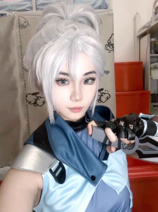 Valorant Jett Cosplay Set l Real-Life Jett Outfit l Valorant Cosplay Gear for Fans