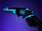 LED Blue Singularity Sheriff Replica | Valorant Sheriff Skin In Real Life
